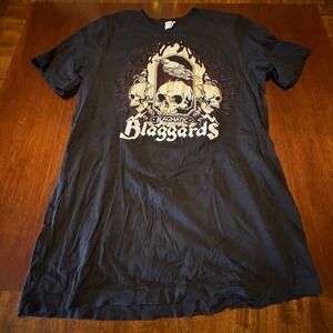 Blaggards BLAGMATIC Album Skull T-Shirt Canvas Celtic Punk Irish Rock Band Merch